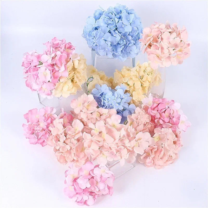 Luxury Silk Hydrangea Stem – Blue Artificial Flower