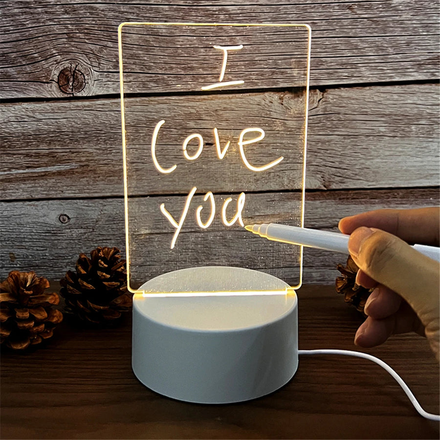 Personalized Love Glow Lamp Transparent Luminous LED Board