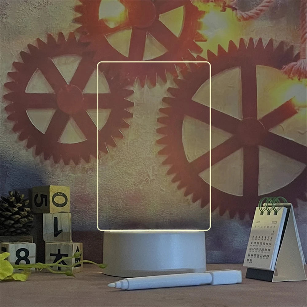 Personalized Love Glow Lamp Transparent Luminous LED Board