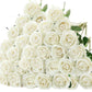 Velvet Real-Touch Roses – 50pc Bouquet Set