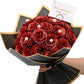 Red Glitter Rose Bouquet Gift Set (24pcs Artificial Roses)