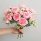 30cm Rose Pink Peony Silk Bouquet
