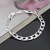 925 Sterling Silver Sideways Chain Bracelet