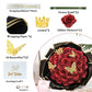Red Glitter Rose Bouquet Gift Set (24pcs Artificial Roses)