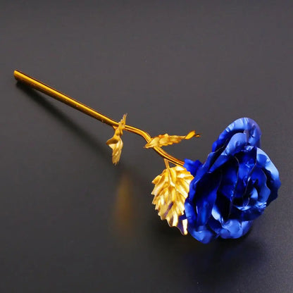 24K Gold Dipped Eternal Rose Gift with Stand