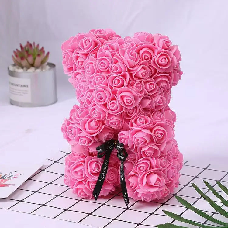 25cm Teddy Rose Bear with Gift Box