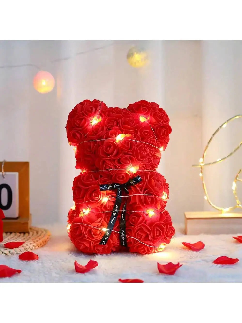 Rose Teddy Bear Flower Gift for Her