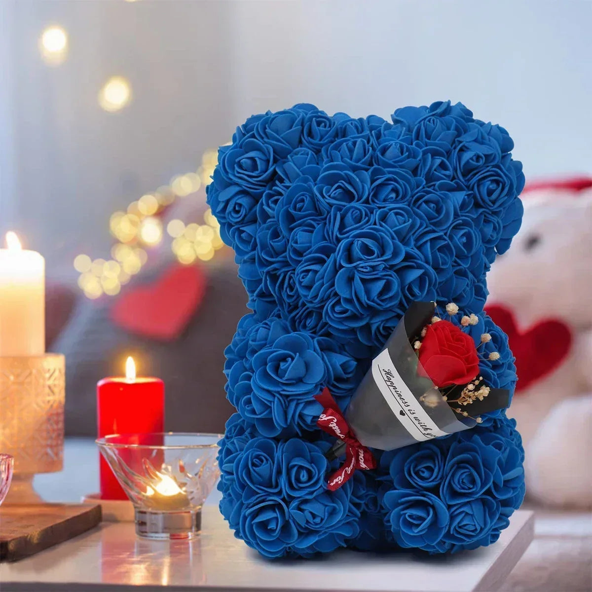 Rose Teddy Bear Flower Gift for Her