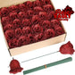 Glitter Rose Bouquet Heads – 7cm Artificial Flowers (10 Pack)