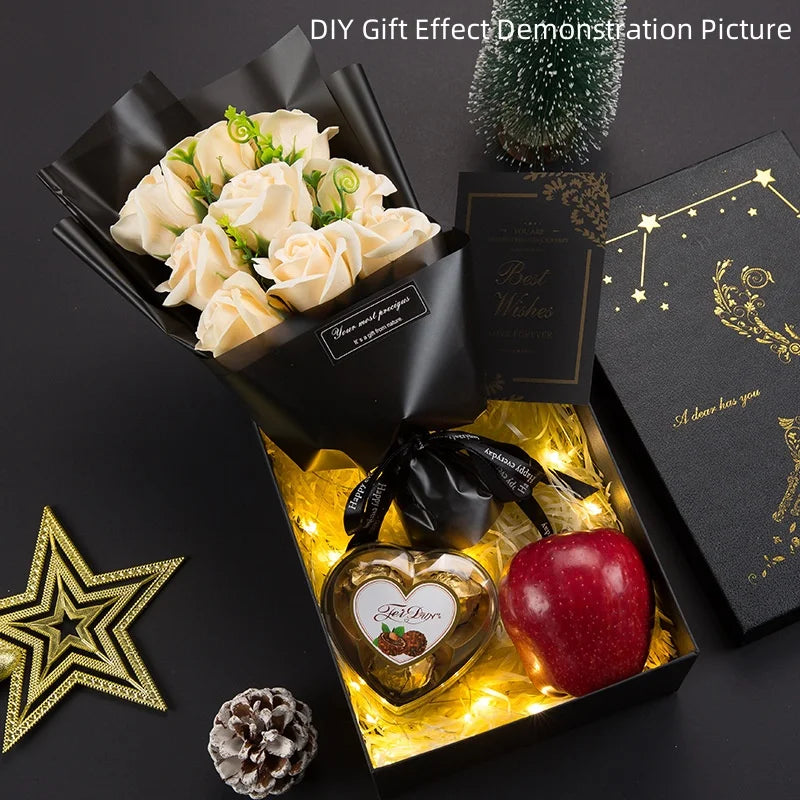 9-Head Soap Rose Bouquet Gift Arrangement