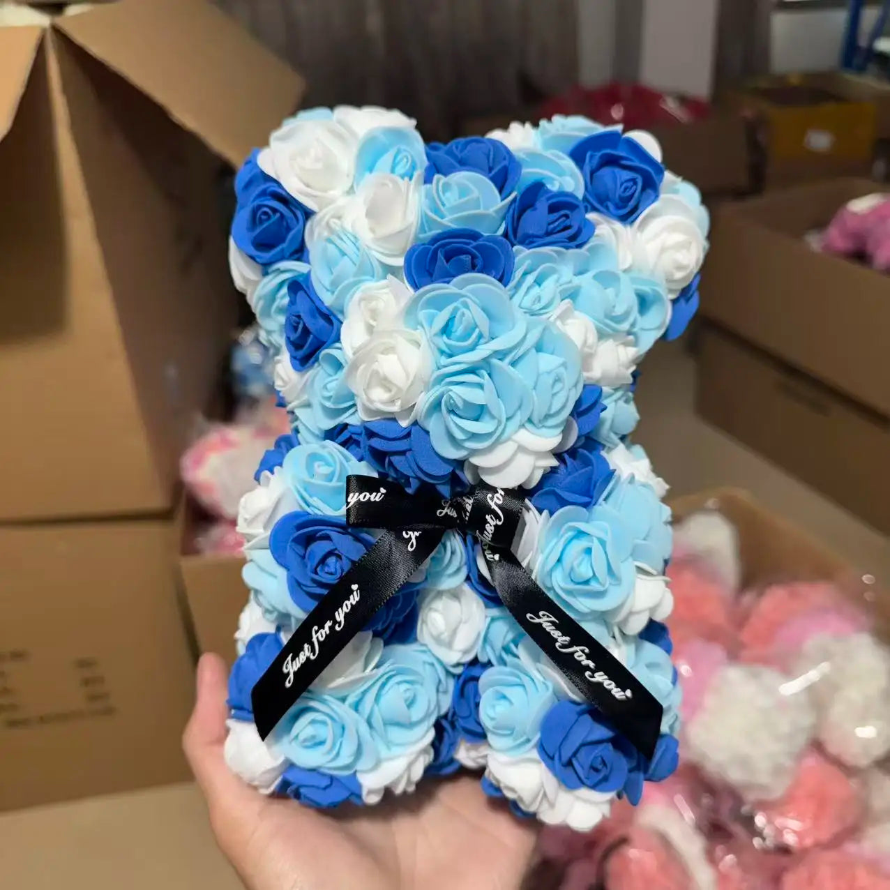 25cm Teddy Rose Bear with Gift Box