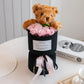 Rose Bouquet with Bear – Artificial Flower Gift